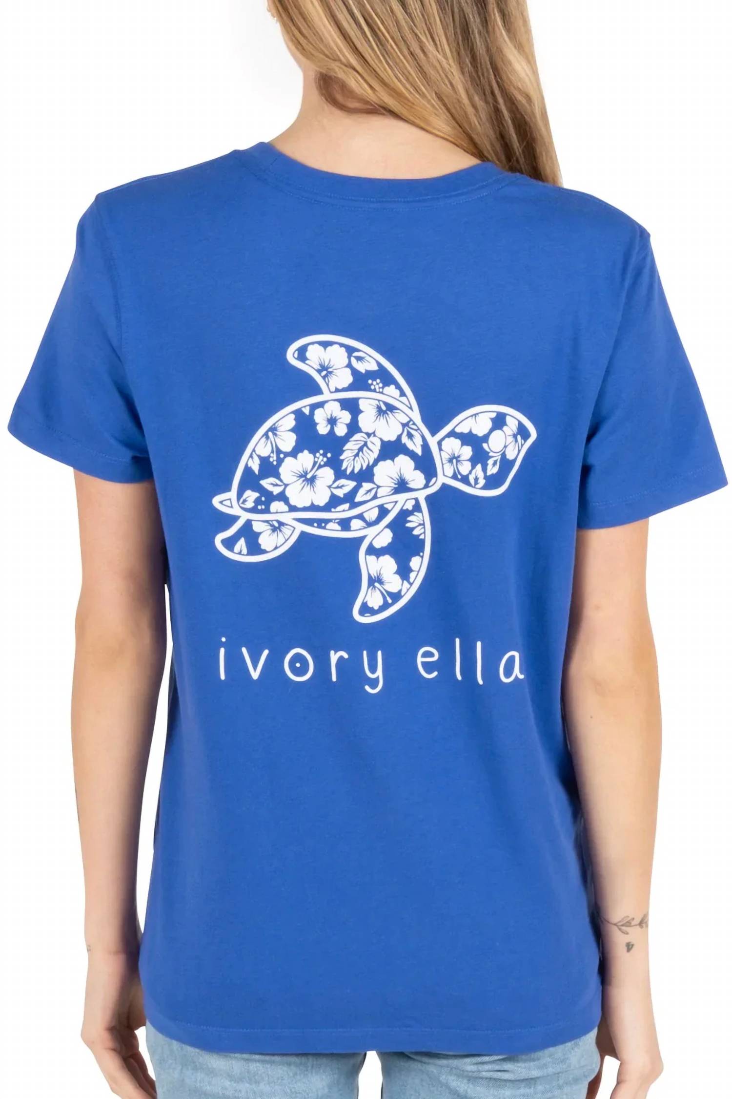 Ivory Ella - Hibiscus Turtle Tee