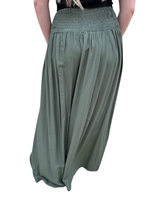 Honora Smocked Waist Palazzo Pants