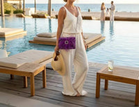 Elektra'S Workshop - Women's Ostrich Feather Mini Shoulder Bag