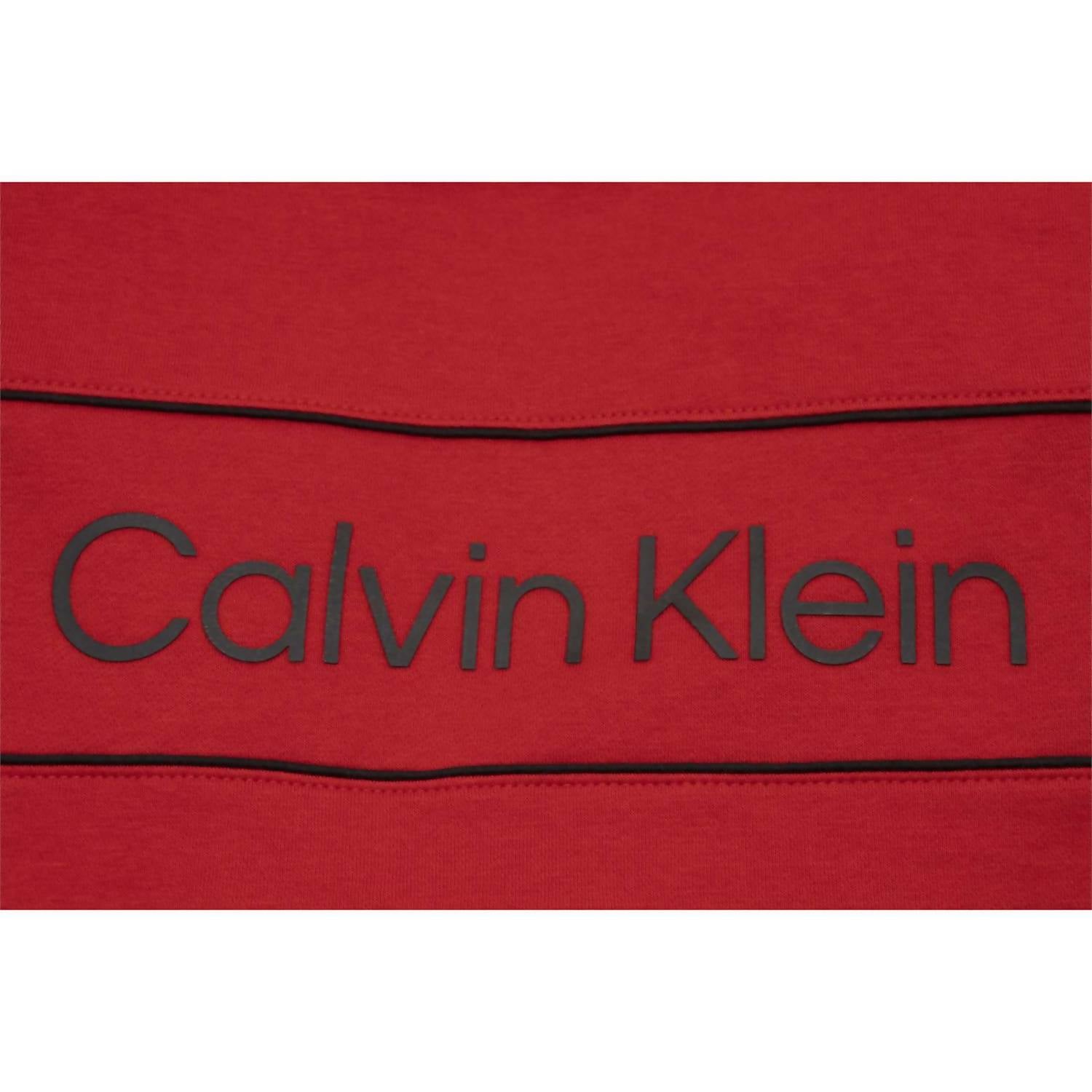 Calvin Klein - Men's Long Sleeve Iconic Logo Piping Pullover Hoodie