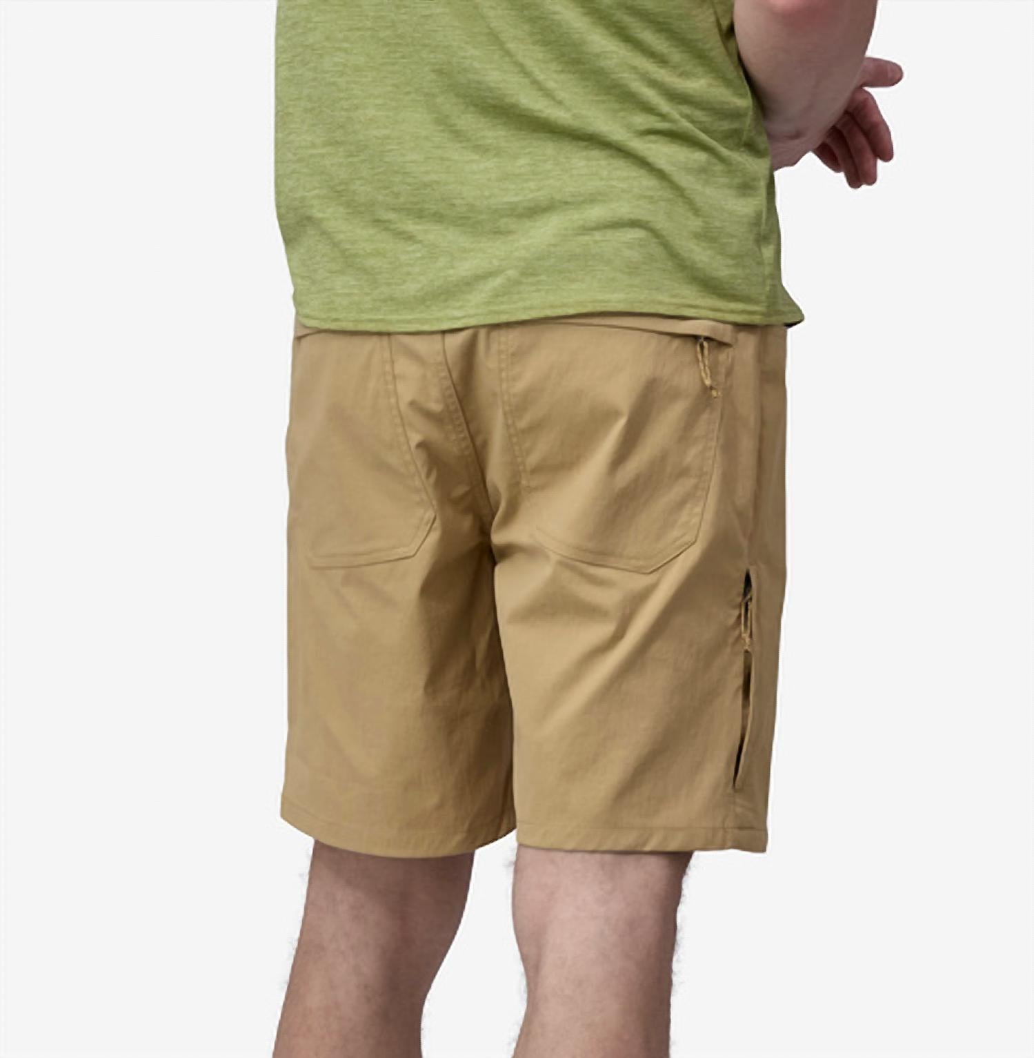 Patagonia Quandary Hiking Shorts - 8" in classic tan - men's shorts - detail view
