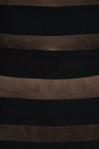 Adrianna Papell - Short Sleeve Jersey Mesh Dress