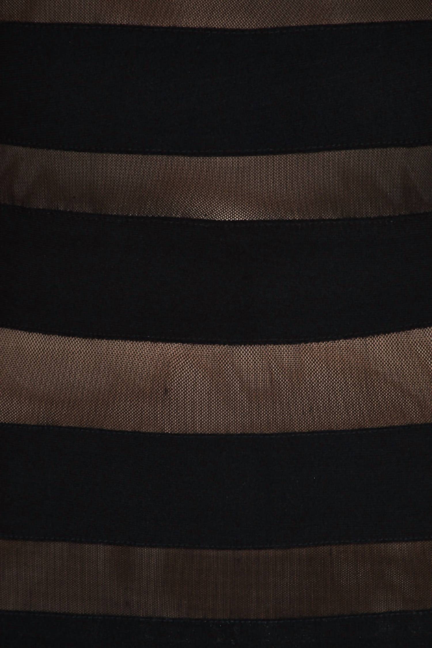 Adrianna Papell - Short Sleeve Jersey Mesh Dress