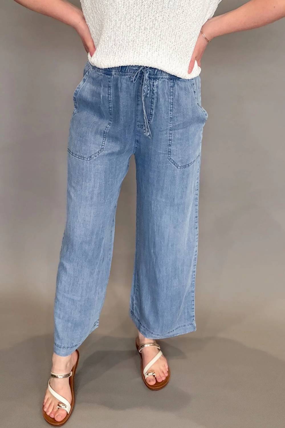 Mustard Seed - Tencel Cropped Pants