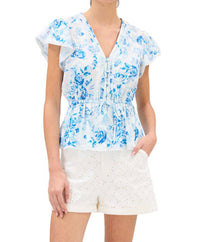 Allison New York - Jaden V Neck Top