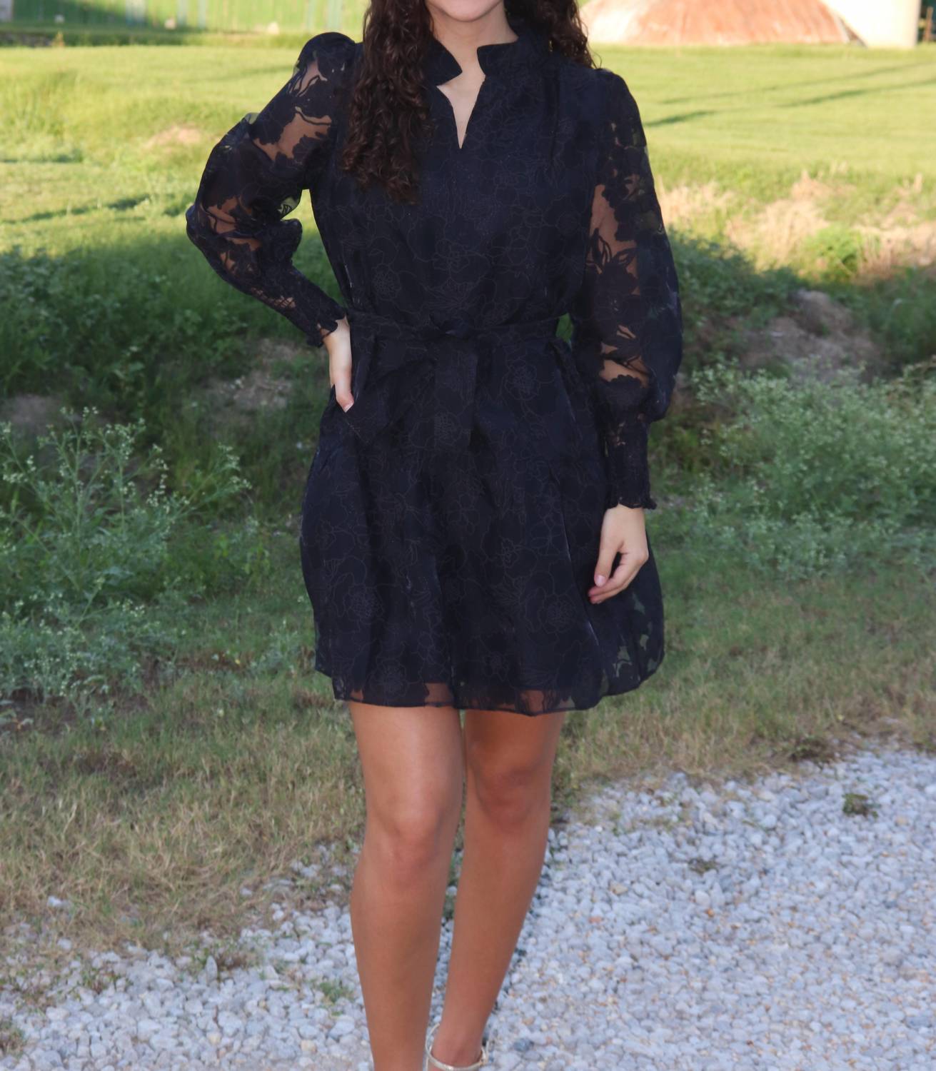 Jade - Kayla V Neck Mini Dress
