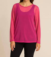 Sympli - Mesh Go To Cropped Tee