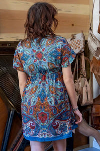 Angie - Paisley Short Dress