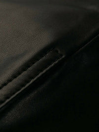 Valentino - Frill Trim Leather Shorts