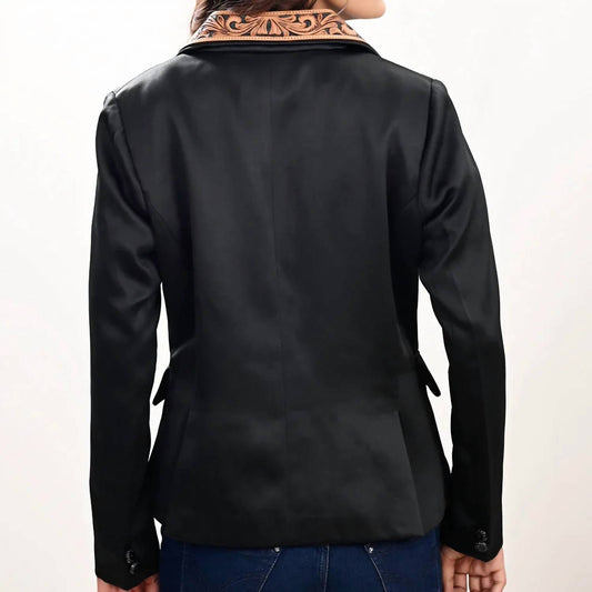 American Darling - Leather Lapel Blazer