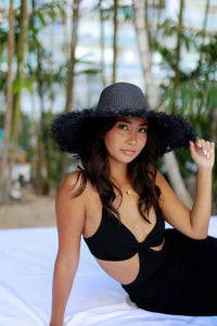 Shebobo - Women's Brim Straw Sun Hat
