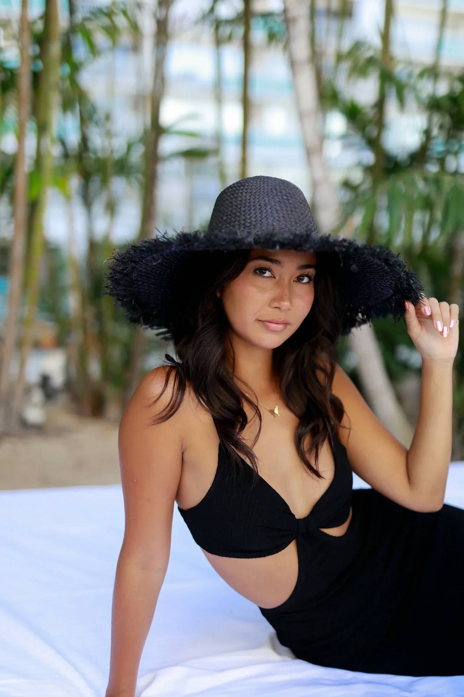 Shebobo - Women's Brim Straw Sun Hat