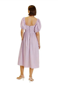 Aureum - Grosgrain Trim Midi Dress