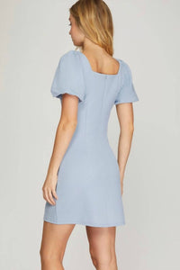 She + Sky - Palmer Puff Sleeve Mini Dress
