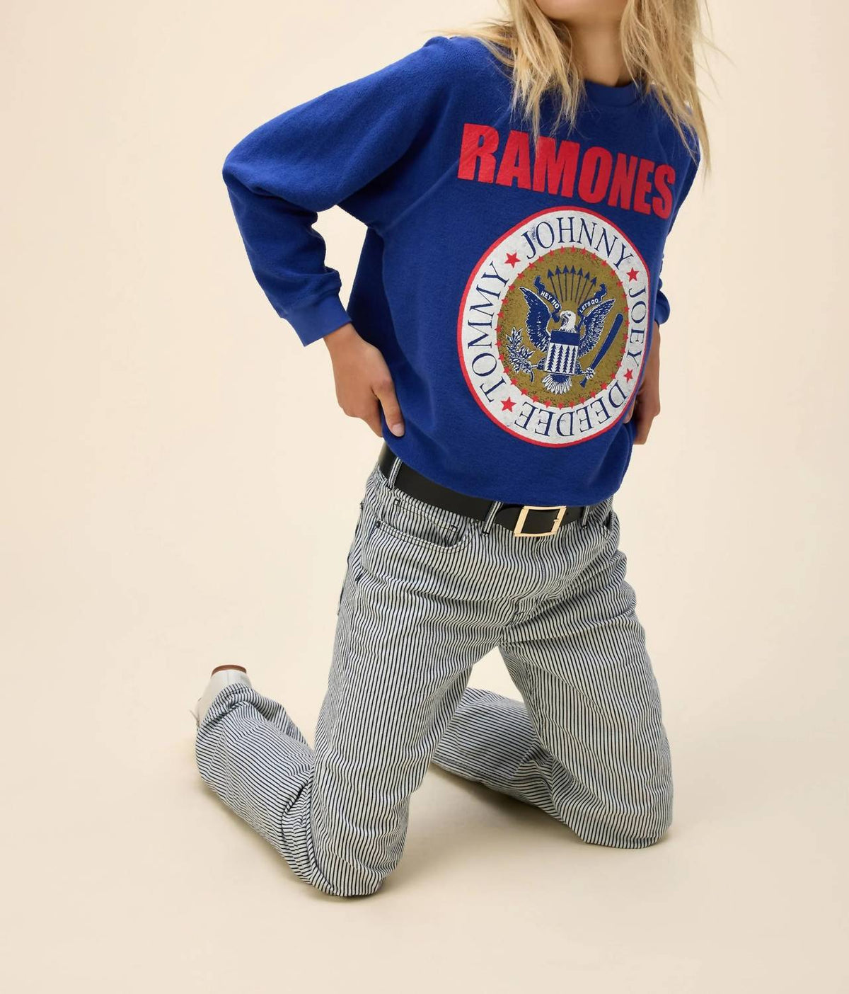 Daydreamer - Ramones Gold Seal Reverse Raglan Sweatshirt