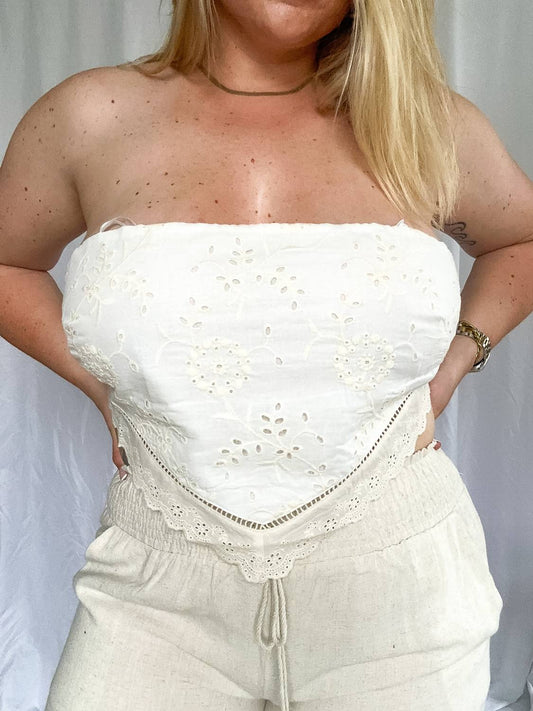 Bucketlist - Women's Golden Tide Embroidered Top