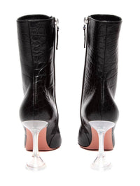 Amina Muaddi - Women's Giorgia Croc Leather Mid-calf Boots