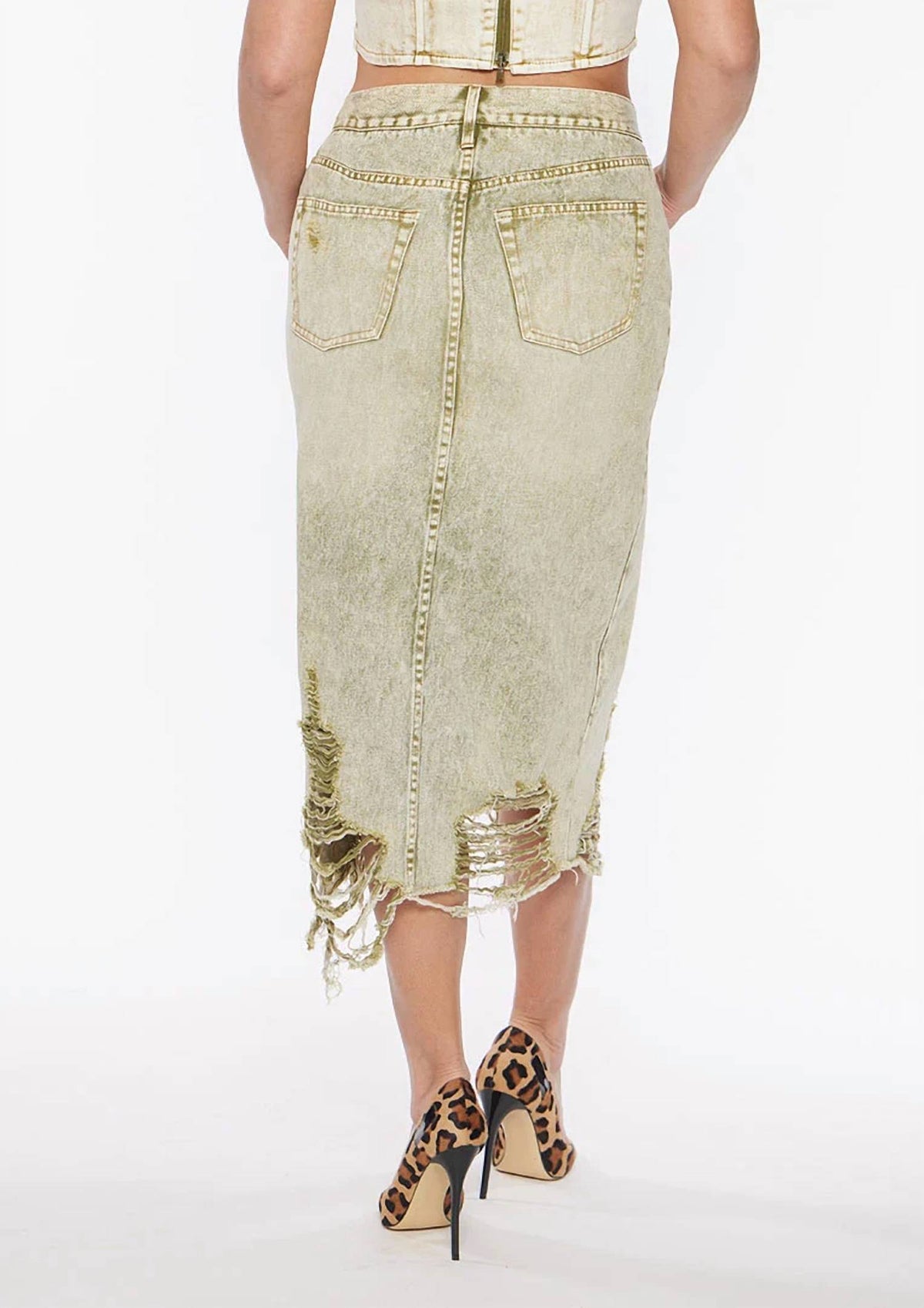 Circular Path - Cross Over Midi Skirt
