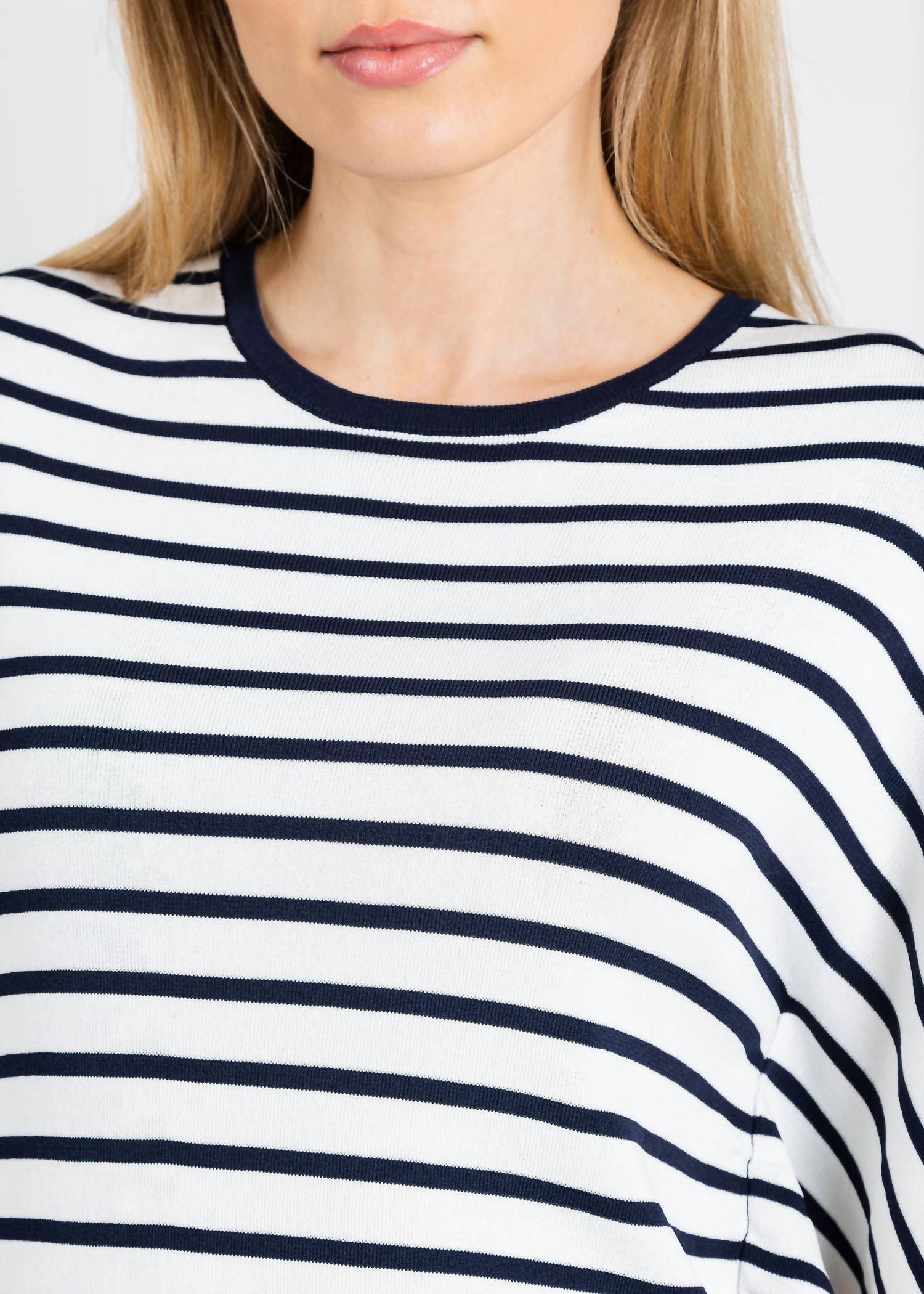 Leo & Ugo - Relaxed Drapey Wide Stripe Top