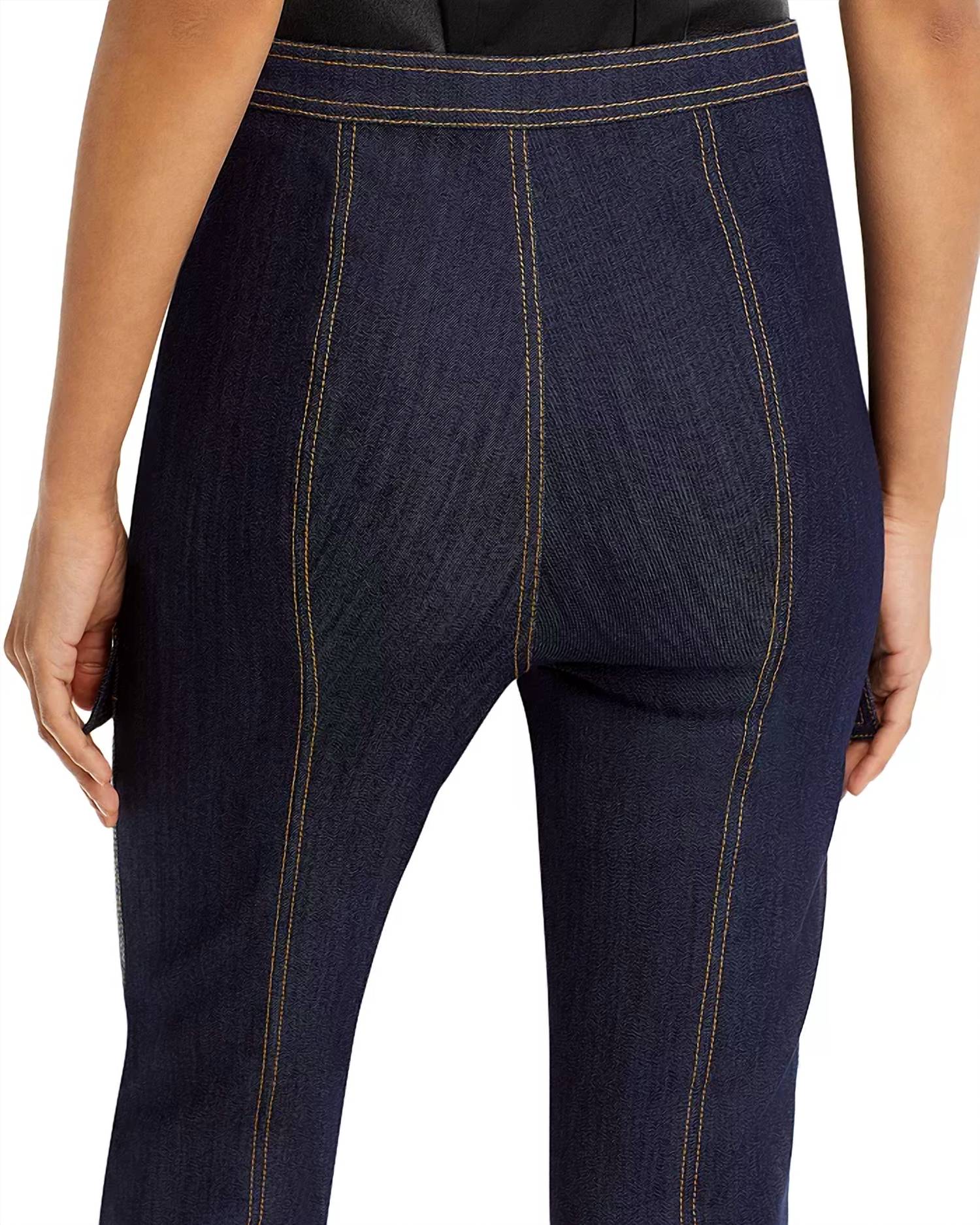 Cinq A Sept - Maurice High-rise Stretch Flare Cargo Jeans