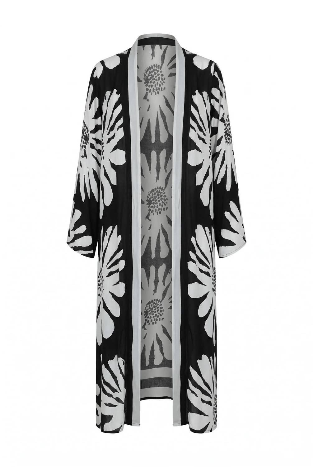 Apny - Belted Long Kimono Robe