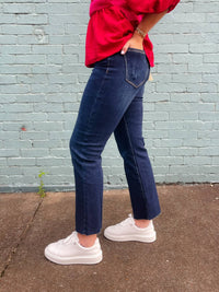 Risen - Salem Mid Rise Straight Leg Jeans