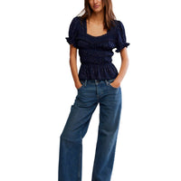 Free People - Adore You Short Sleeve Blouse