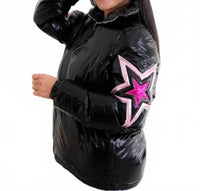 Fantastic Fawn - Star Metallic Puffer Jacket