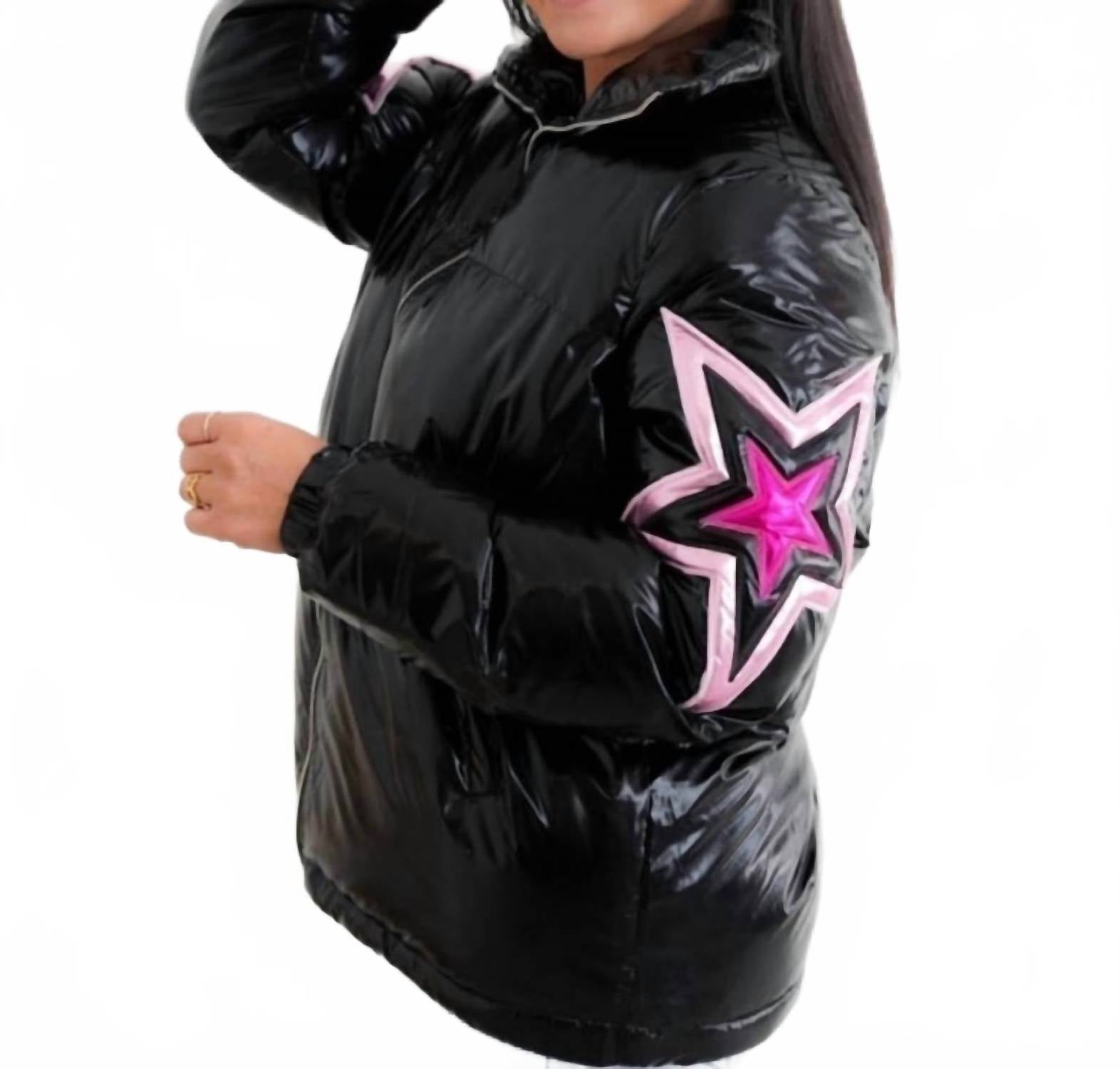 Fantastic Fawn - Star Metallic Puffer Jacket