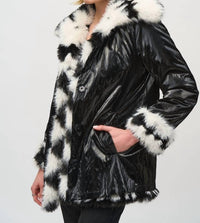 Joseph Ribkoff - Reversible Faux Fur Coat
