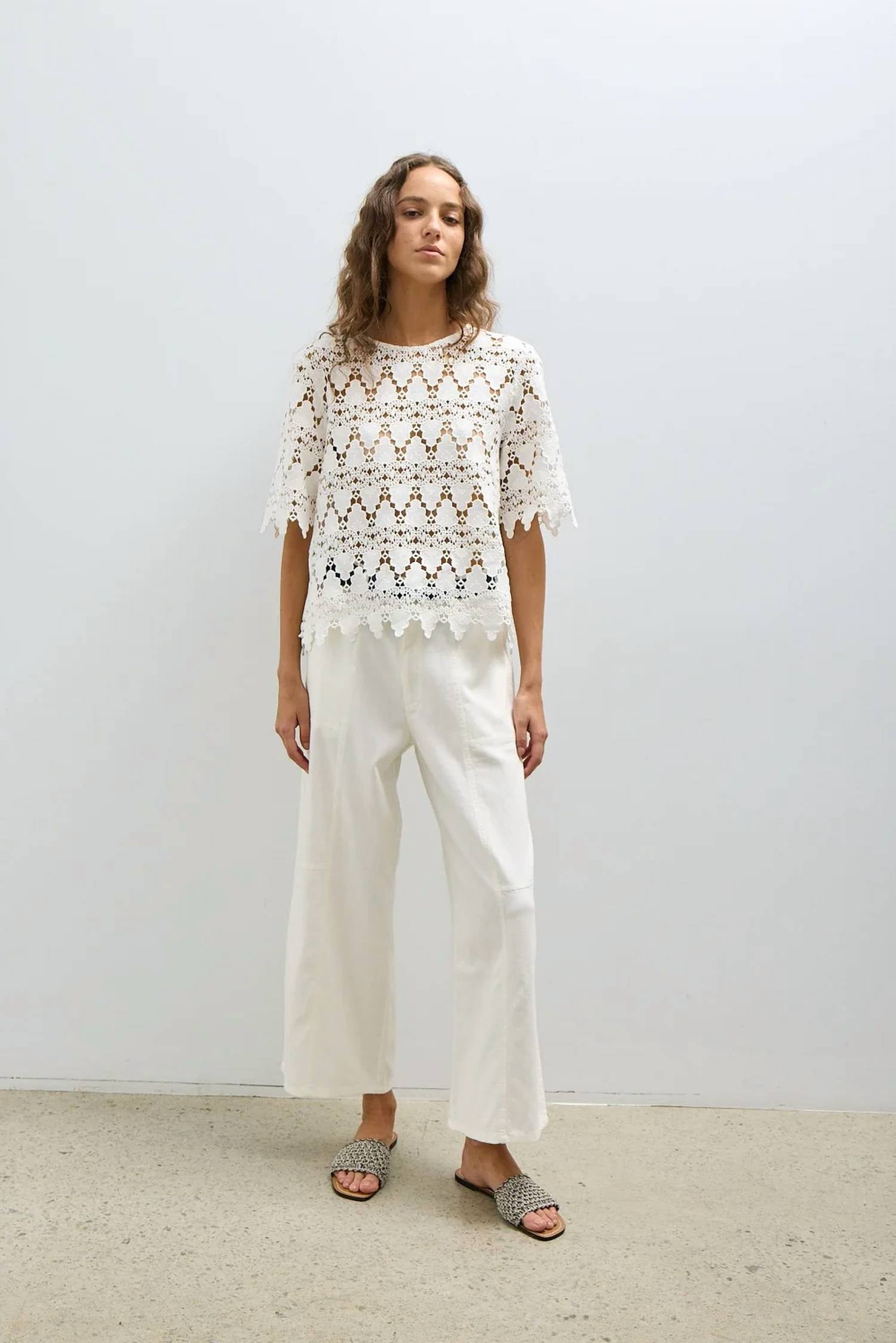 Melissa Nepton - Amanda Embroidered Top