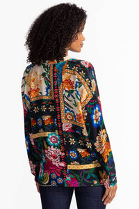 Johnny Was Women's Oversized Audrey Shirt Eirene Blouse in multi - women's blouse - alternate view