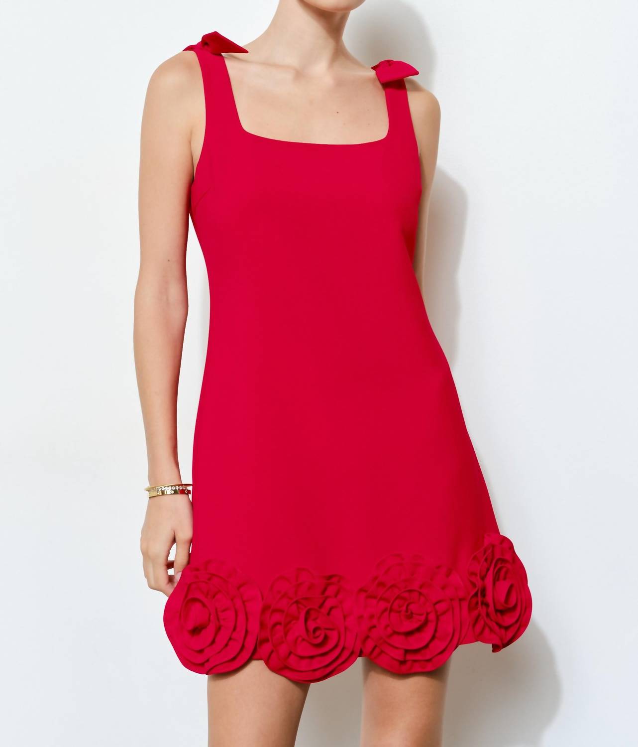 Ina Fashion - Rosette Trimmed Mini Dress