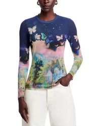 Johnny Was - NATALIE LONG SLEEVE MESH TEE