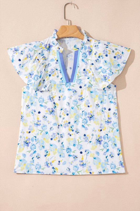 Shewin - Edie Floral Print Top