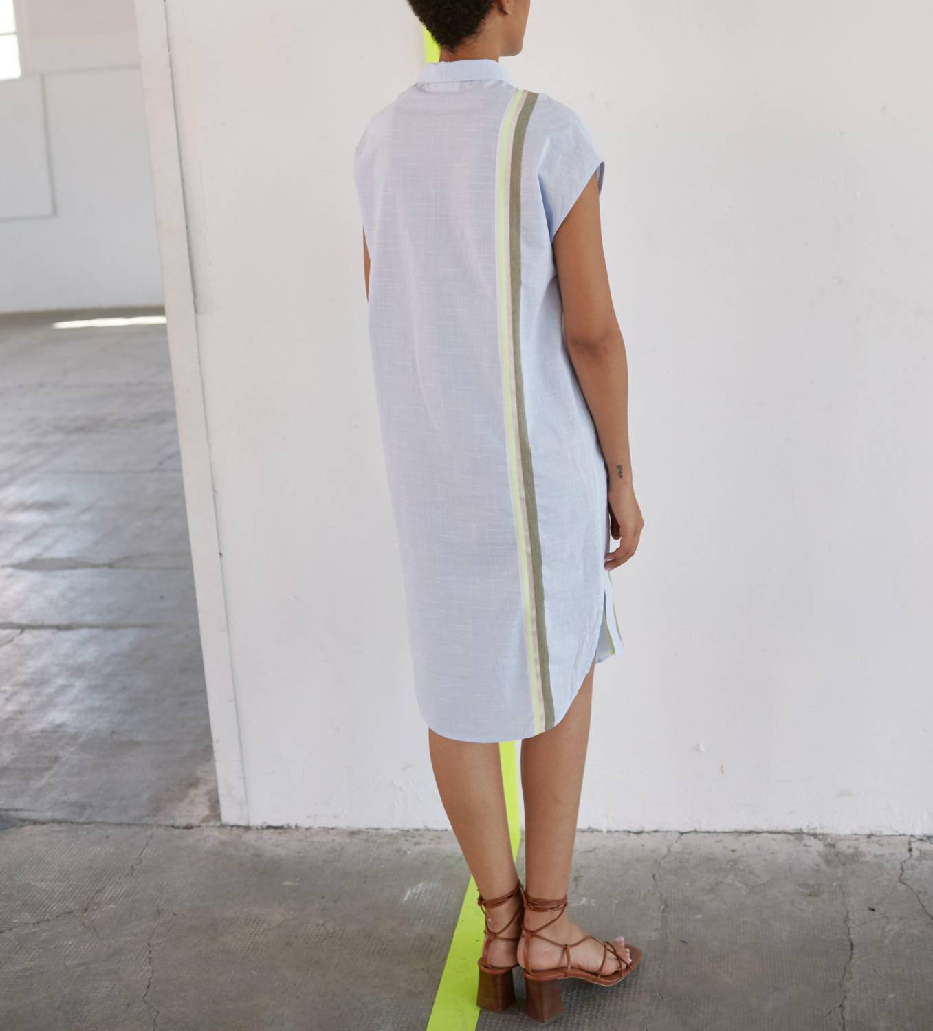 Sita Murt - Chambrais Cotton Striped Dress