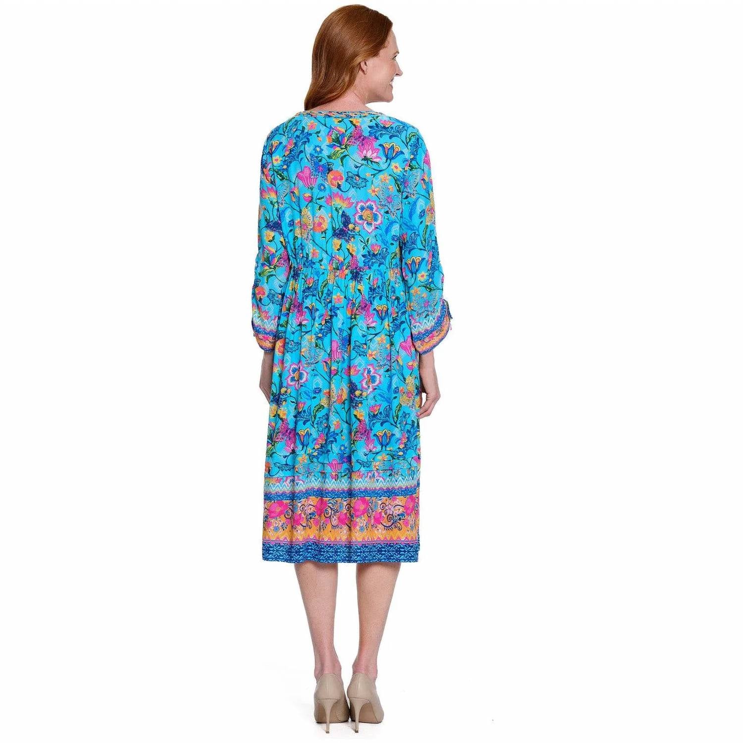 John Mark - Mix Print Embroidered Dress