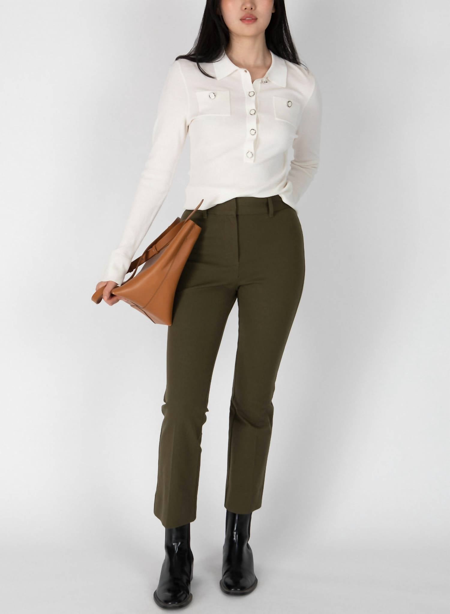 Derek Lam 10 Crosby - Cropped Flare Trouser