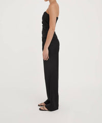 Hyde & Stone Fredericke Wool Bodice Top in black - women's blouse - view 4