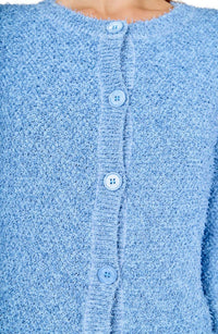2.7 August Apparel - Textured Buttoned Cardigan