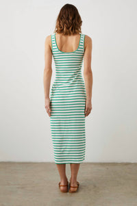 Rails MEG DRESS in sailor stripe green - women's dress - alternate view