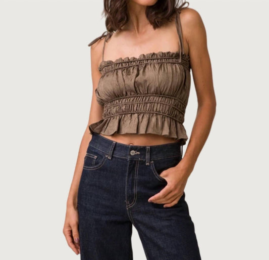 Line And Dot - Una Tie Strap Top