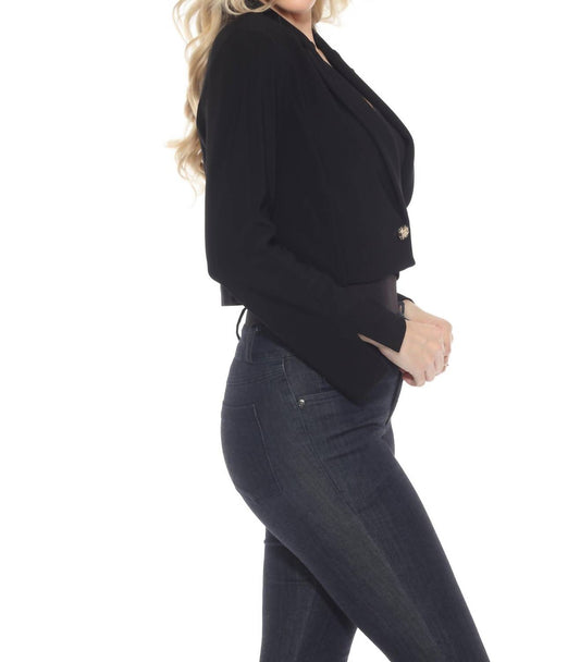 Joseph Ribkoff - Long Sleeve Cropped Blazer