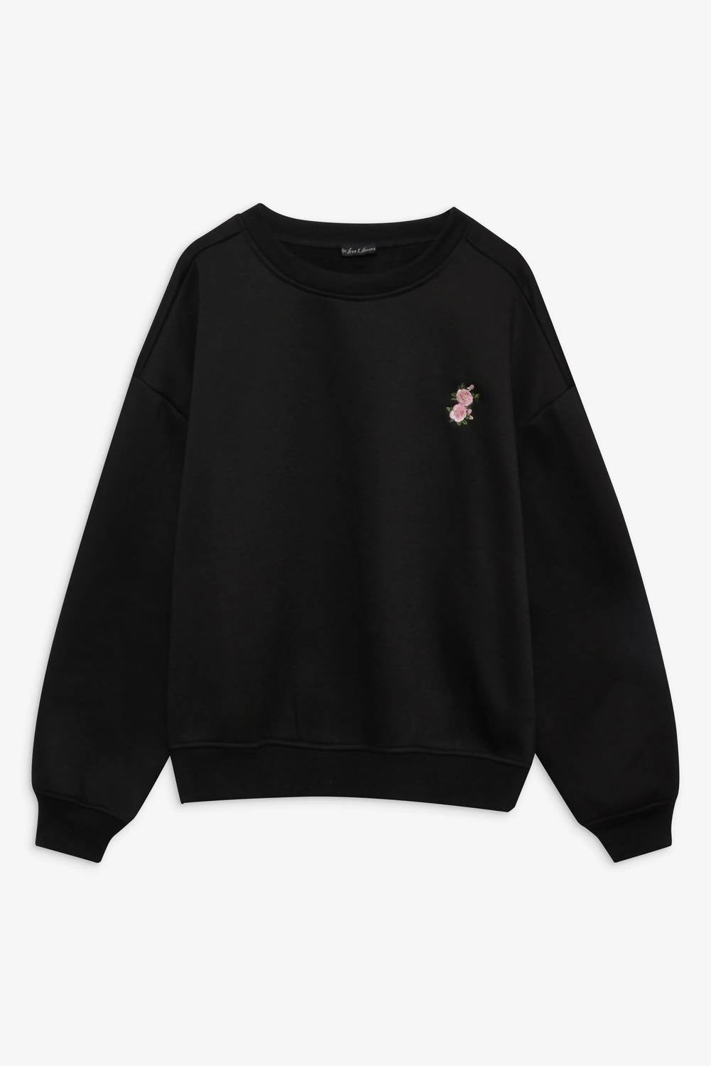 for Love & Lemons Julie Sweatshirt in black gold - women's top - view 6