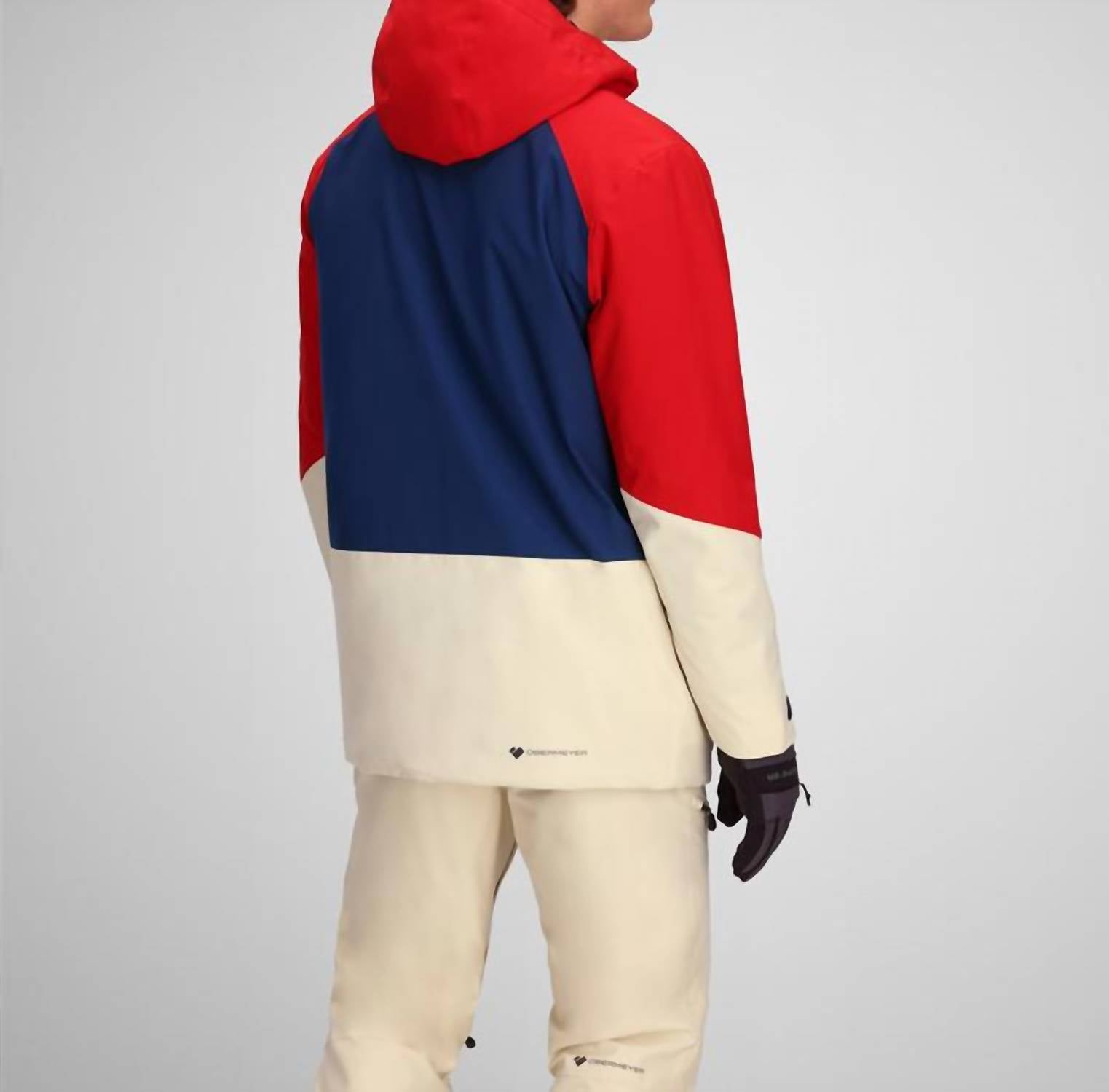 Obermeyer Cirque Jacket in fresno red - men's jacket - alternate view