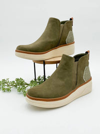 BLOWFISH Women's Charming Wedge Pull On Sneaker in olive - women's sneaker - view 4