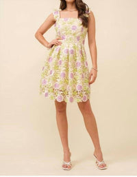 Just Me - Cactus Flowers Mini Dress