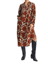 Jodifl - Long Sleeve Floral Midi Dress
