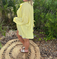 Cozy Co. - Crinkle Tie Back Top