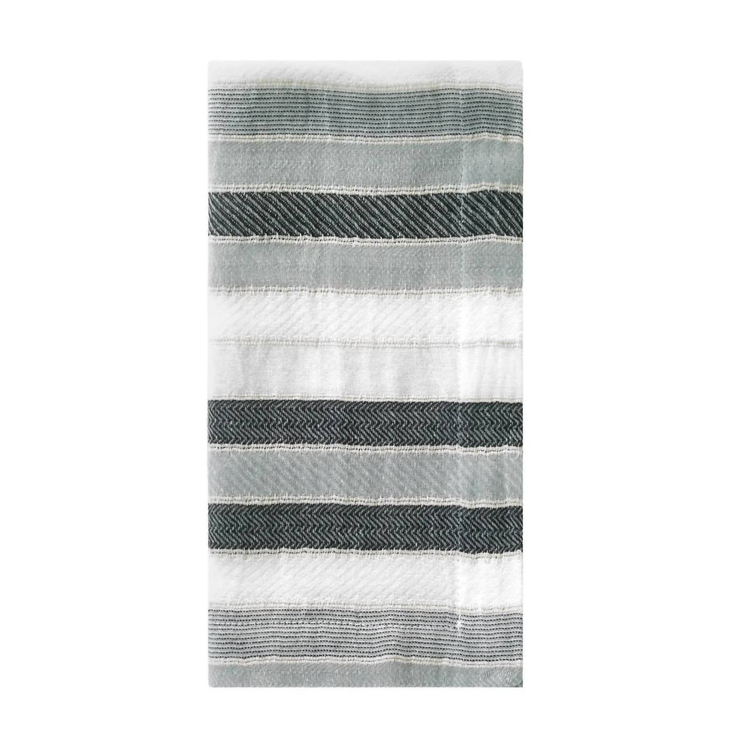 Bodrum Linens - Aegean Stripe Black Napkin 21" - Set of 4
